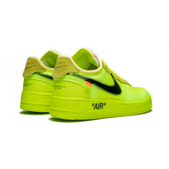 lime green air force 1 off white